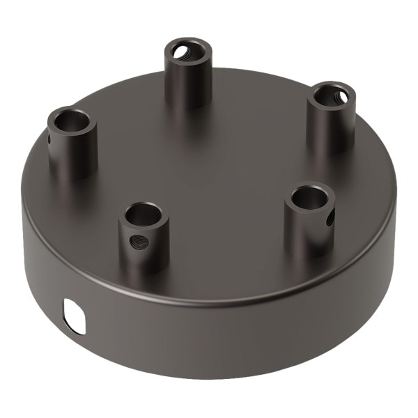 CALEX - Ceiling Cup Metal Satin Pearl Black 5 holes dia 100mm