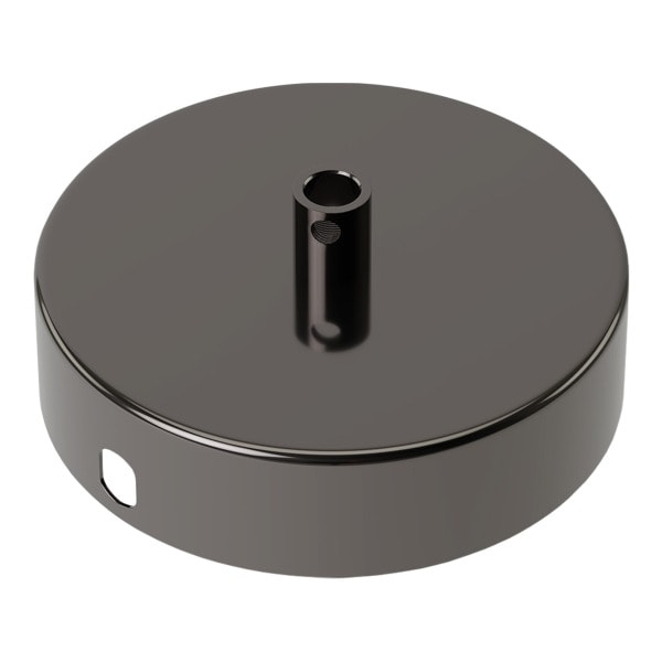 CALEX - Ceiling Cup Metal Polished Pearl Black 1 hole dia 100mm