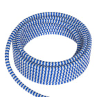CALEX - Textilkabel 2C Blau/Weiß 1.5M