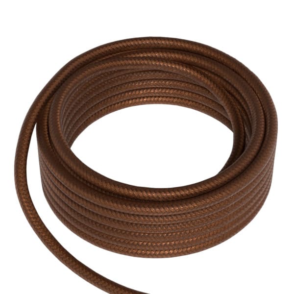 CALEX - Textilkabel 2C Metallic Braun 1.5M