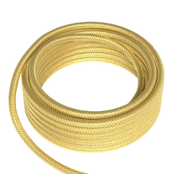 CALEX - Textilkabel 2C Metallic Gold 3M