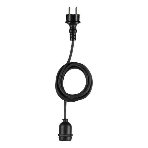 BAILEY - Outdoor Pendelleuchte E27 Schwarz 3M mit Stecker IP44