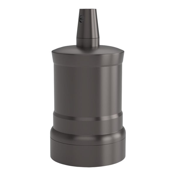 CALEX - Fassung E27 Alu Satin Pearl Schwarz 47x72mm
