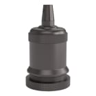 CALEX - Fassung E27 Alu Satin Pearl Schwarz 50x71mm