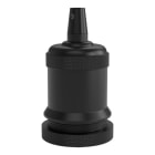 CALEX - Fassung E27 Alu Satin Schwarz 50x71mm