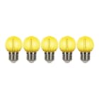 BAILEY - EcoPack 5Stk LED Party FIL G45 E27 0.6W Gelb PC