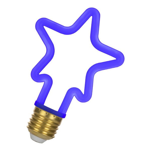 BAILEY - LED Neon Star E27 4W Blau