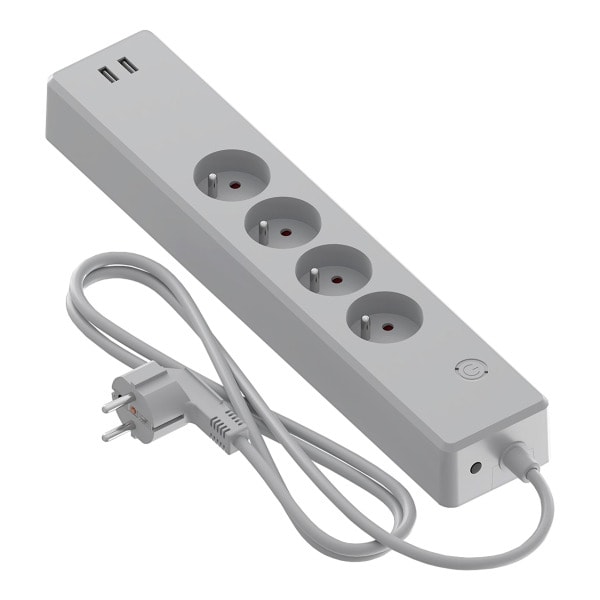 CALEX - Smart WIFI Table Receptacle 4-way BE/FR + 2 USB