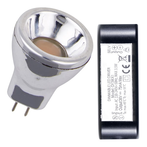 BAILEY - LED MR8 GU4 3W 150lm 927 35D Set with dimmable driver