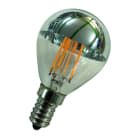 BAILEY - LED FIL G45 KV Silber E14 2W (18W) 170lm 827
