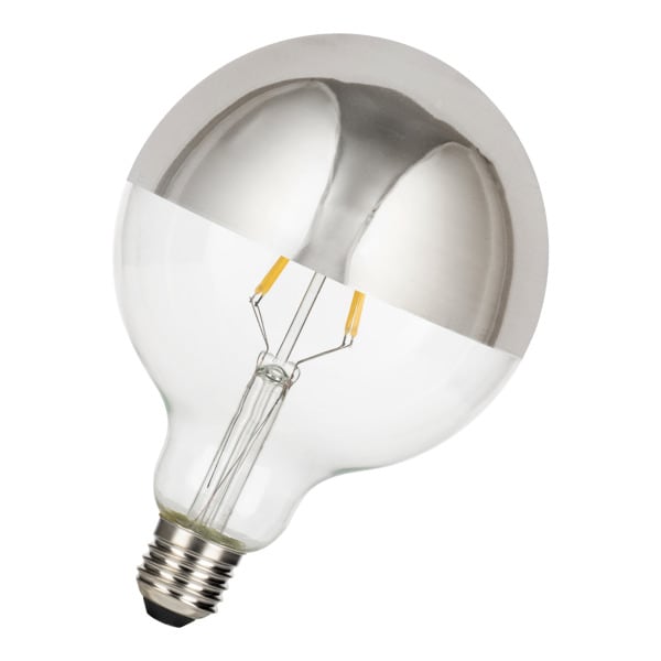 BAILEY - LED FIL G125 KV Silber E27 DIM 4W (32W) 350lm 827