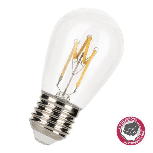 BAILEY - SPIRALED Safe ST45 E27 2W (18W) 175lm 827 PC Klar