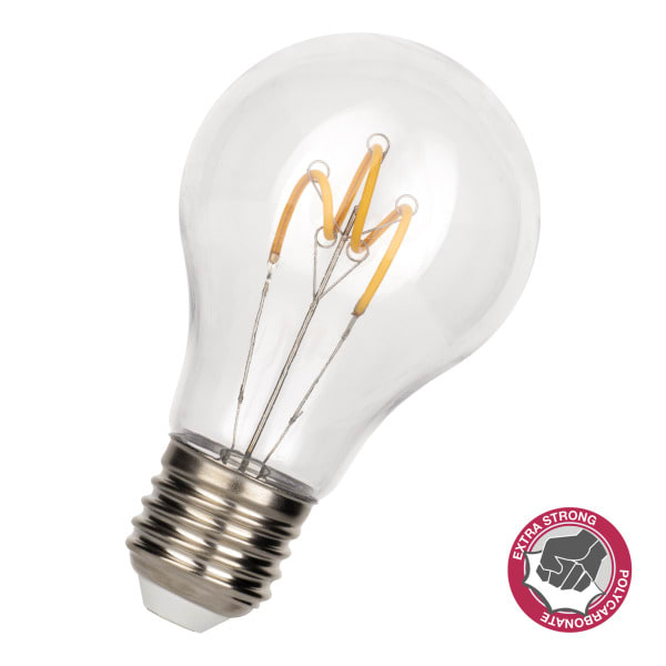 BAILEY - SPIRALED Safe A60 E27 2W (18W) 175lm 827 PC Klar