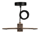 BAILEY - Pendelleuchte Set Slim E27 Roségold 3M 2C Schwarz
