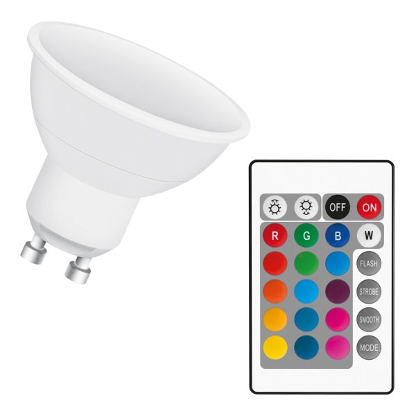 OSRAM - LED GU10 RGBW + remote 250lm 120D 4.5W