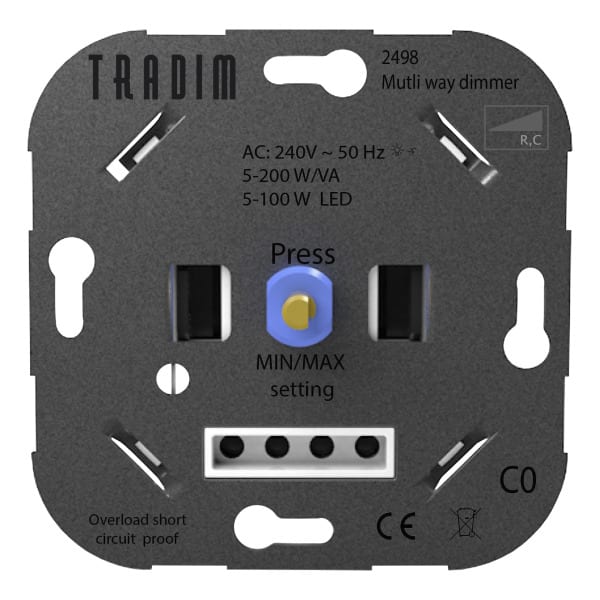 BAILEY - Tradim 2498 Multicontrol LED Wanddimmer 5-200W