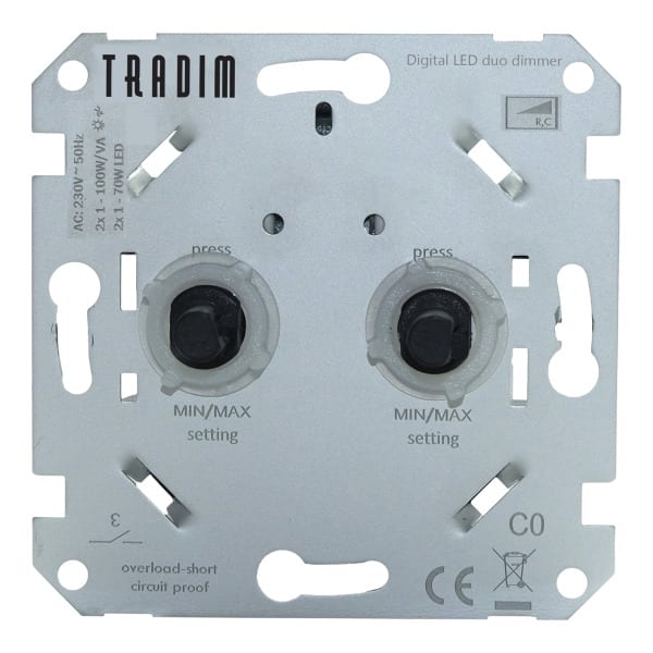 BAILEY - Tradim 2496 Digital Duo Dimmer LED 2 x 1-100W