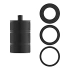 BAILEY - Fassung Alu E27 Mat Schwarz XL 3 Ringe