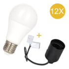 ALI - 12-Pack Combi E27 LH Konnektor + LED 6W 2700K