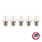 BAILEY - EcoPack 5Stk LED FIL Safe G45 E27 1W (9W) 80lm 827 PC Klar