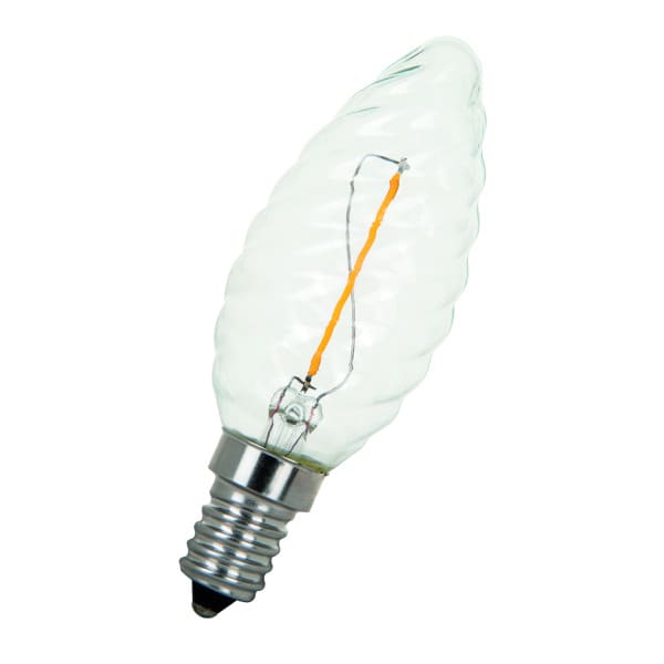 BAILEY - LED FIL C35 Gedreht E14 1W (10W) 90lm 822 Klar
