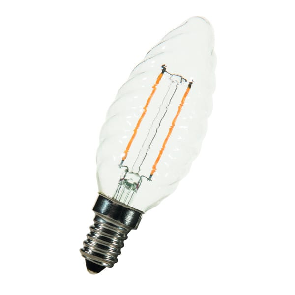 BAILEY - LED FIL C35 Gedreht E14 2W (21W) 200lm 822 Klar