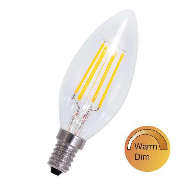 BAILEY - LED FIL WarmDim C35 E14 3.5W (26W) 270-80lm 927-919 CL