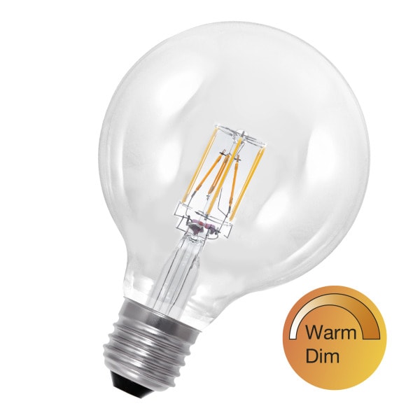 BAILEY - LED FIL WarmDim G125 E27 6W (50W) 640-120lm 927-919 CL