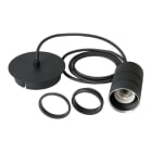 CALEX - Retro Pendant 1X2M Industrial Black E27