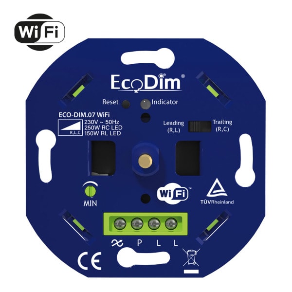 ECODIM - EcoDim ECO-DIM.07 WiFi LED Dimmer drücken/drehen 250W (RLC)