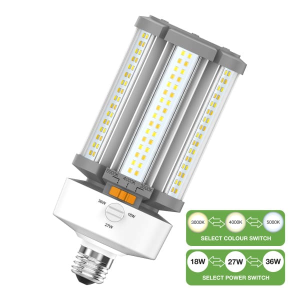 BAILEY - LED Corn Switch E27 18W-36W 2400-5200lm 3000K-5000K