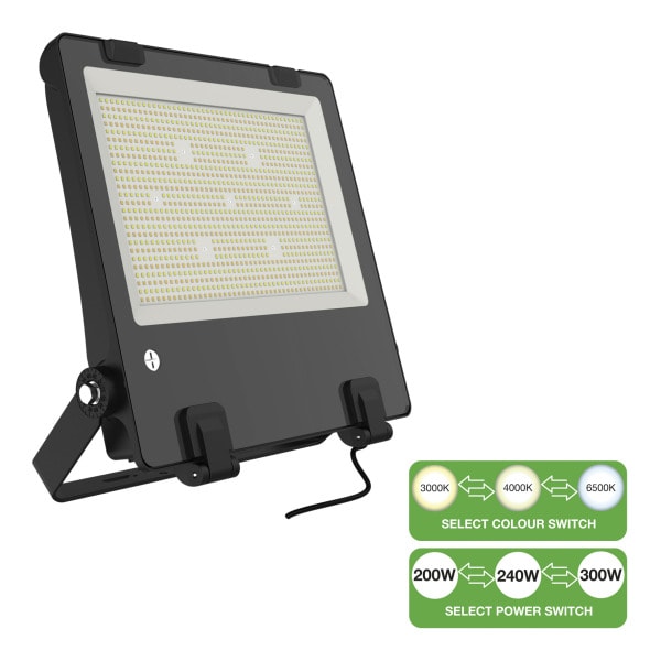 BAILEY - LED Flutlicht Switch 200W-300W 25000-42000lm 3000K-6500K