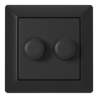 ECODIM - EcoDim ED-10005B Rahmen+Abdeckung+Knopf Gira/Jung/Merten Schwartz