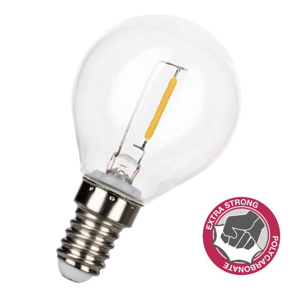 ALI - LED FIL Safe G45 E14 1W (9W) 80lm 827 PC Klar