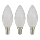 ALI - EcoPack 3pcs LED C37 E14 5.5W (40W) 470lm 827 Opal