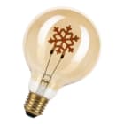 ALI - LED Silhouette Schneeflocke G95 E27 DIM 2W 90lm 920 Gold