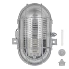 ALI - Ovalleuchte RoBust E27 Oval S Grau IP44 Max 60W