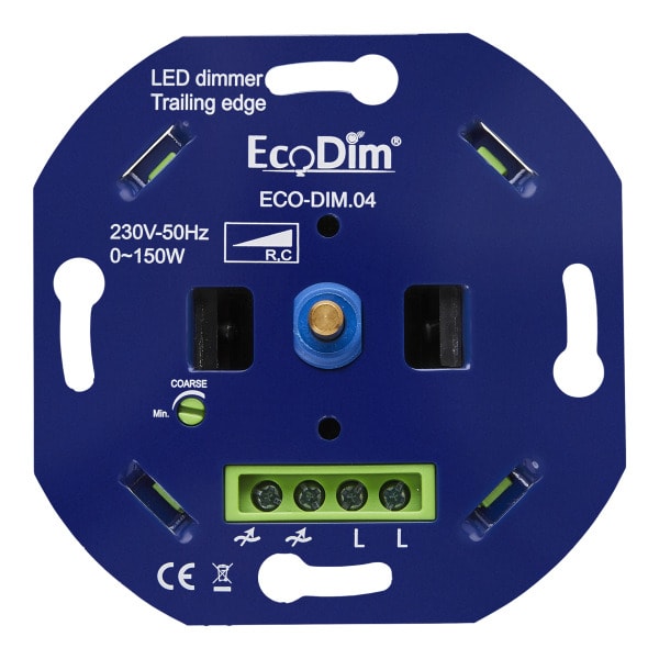 ALI - EcoDim ECO-DIM.04 LED Dimmer uni 0-150W Phase Cut (RC)