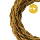 ALI - Textilkabel Gedreht 3C 50M Gold