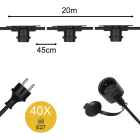 ALI - Lichterkette 20M 40Stk E27 IP44