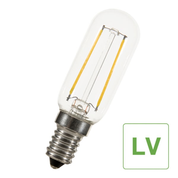 ALI - LED FIL T25X85 E14 24V AC/DC 2W 180lm (18W) 827 Klar