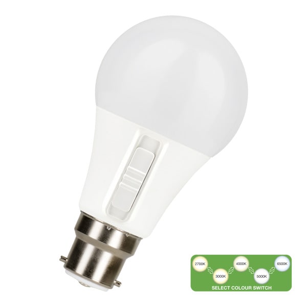 ALI - LED A60 Switch B22d DIM 8.5W (60W) 806lm 5CCT 2700K-6500K