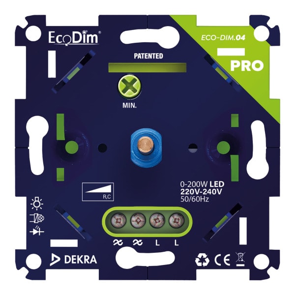 ALI - EcoDim ECO-DIM.04 PRO LED Dimmer 0-200W Phasenanschnitt (RC)