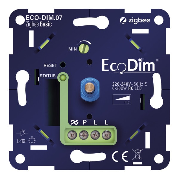 ALI - EcoDim ECO-DIM.07 LED Dimmer Zigbee Basic push/turn 0-200W