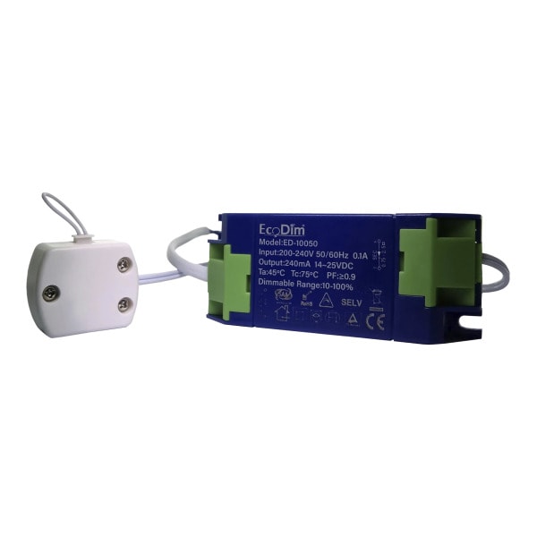ALI - EcoDim ED-10050 LED Driver/Trafo 7W 14-25VDC DIM 1-2 Spots