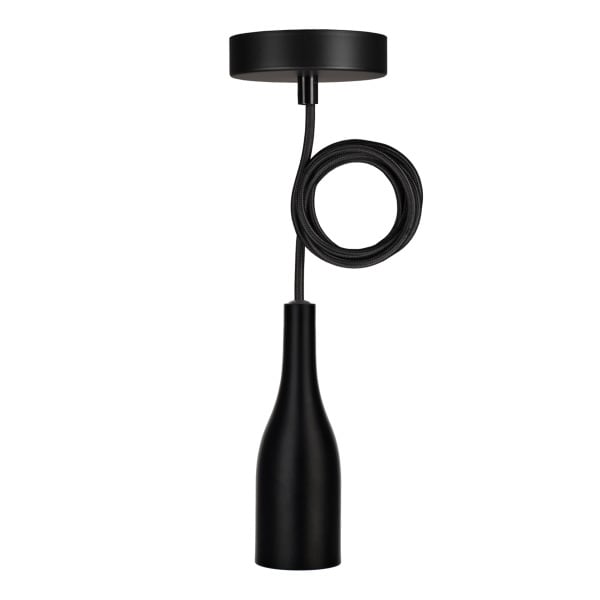BAILEY - Pendelleuchte Bali E27 Schwarz 50mm 1.5M 2C Schwarz