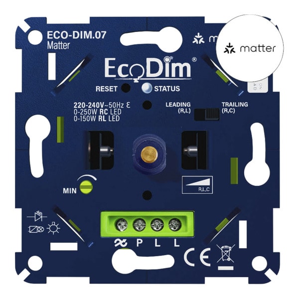 ECODIM - EcoDim ECO-DIM.07 LED-Dimmer Matter Push/Turn 0-250W
