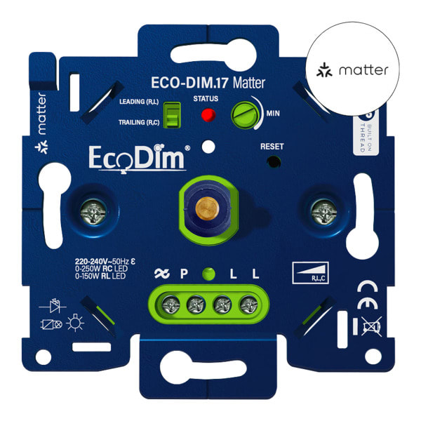 ECODIM - EcoDim ECO-DIM.17 LED Dimmer Matter Push/Turn 0-250W