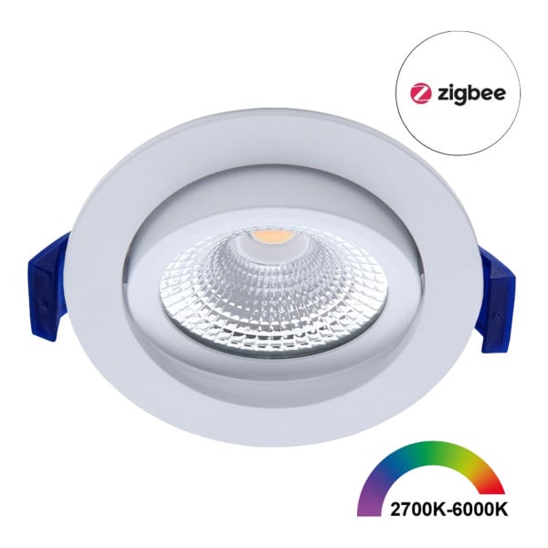 ECODIM - EcoDim ED-10079 Zigbee LED Spot 6W RGB-CW Rund Weiß IP54
