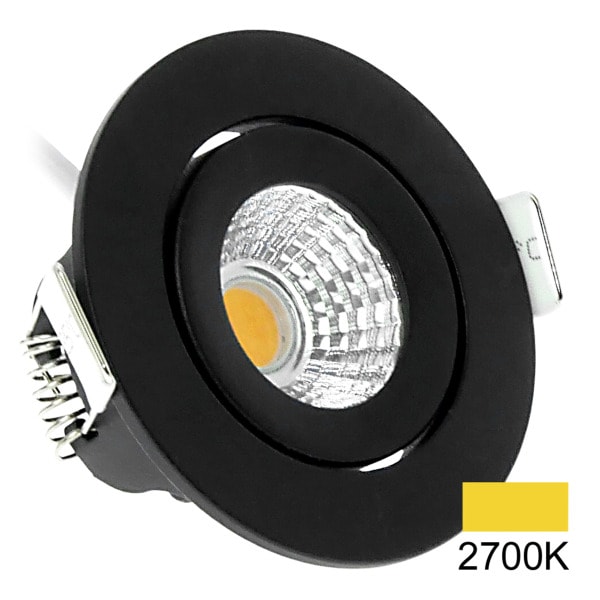 ECODIM - EcoDim ED-10062 LED Spot 5W DIM 2700K Rund Schwarz IP54